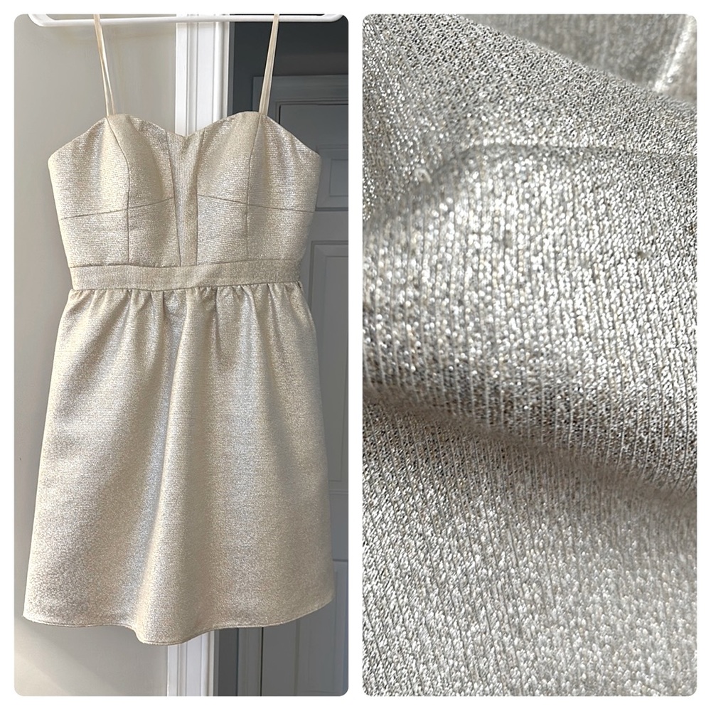 Aiden Women’s Strapless Cocktail Dress in Champagne, size 6 - Picture 1 of 9